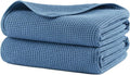 POLYTE 380 GSM Microfiber Oversize Quick Dry Lint Free Waffle Bath Towel by Polyte