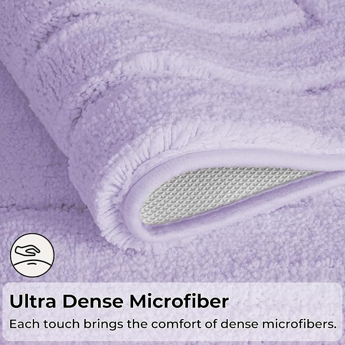 GRANNY SAYS Bathroom Rugs Sets 3 Piece, Soft Absorbent Microfiber Bath Mats - Image 3