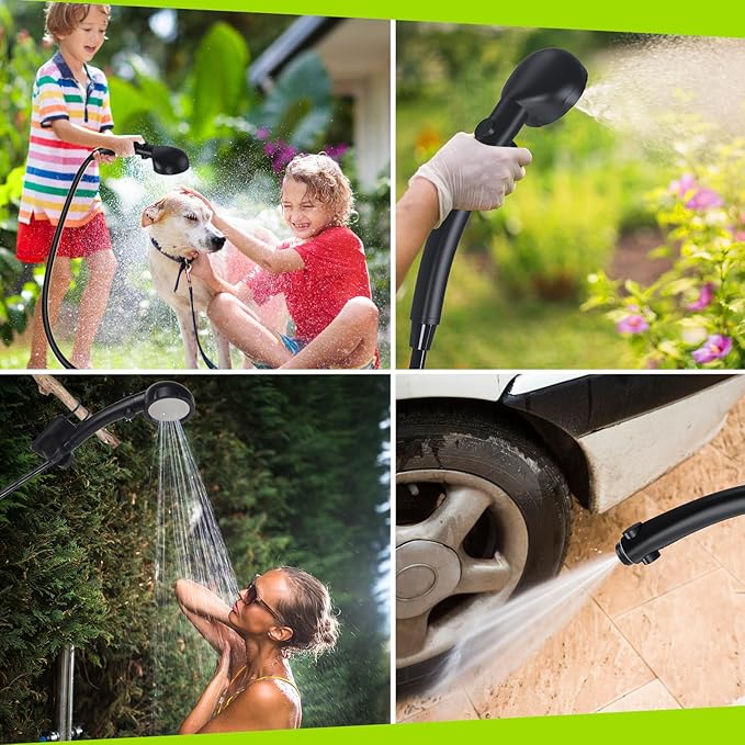 Portable Shower for Camping, Spopal 6000mAh Rechargeable Camping Shower - Image 2