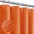 Gibelle Extra Long Shower Curtain 72 x 84, Tall Waffle Weave Textured Fabric by Gibelle