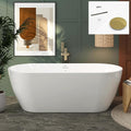 FerdY 67" Bali Elite Acrylic Freestanding Bathtub, Gracefully Shaped by FerdY
