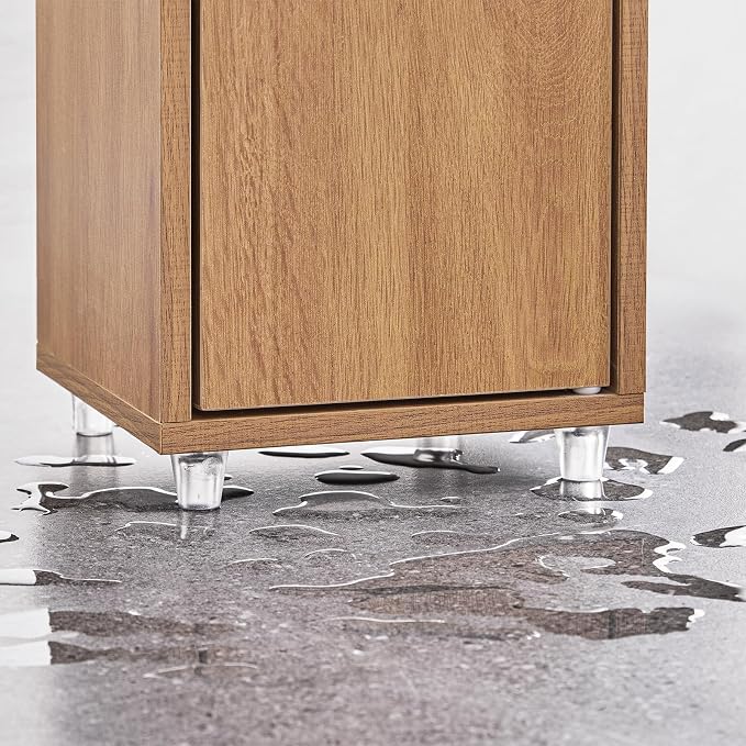 SoBuy Bathroom Narrow Storage Cabinet Skinny Tall Unit - Image 9