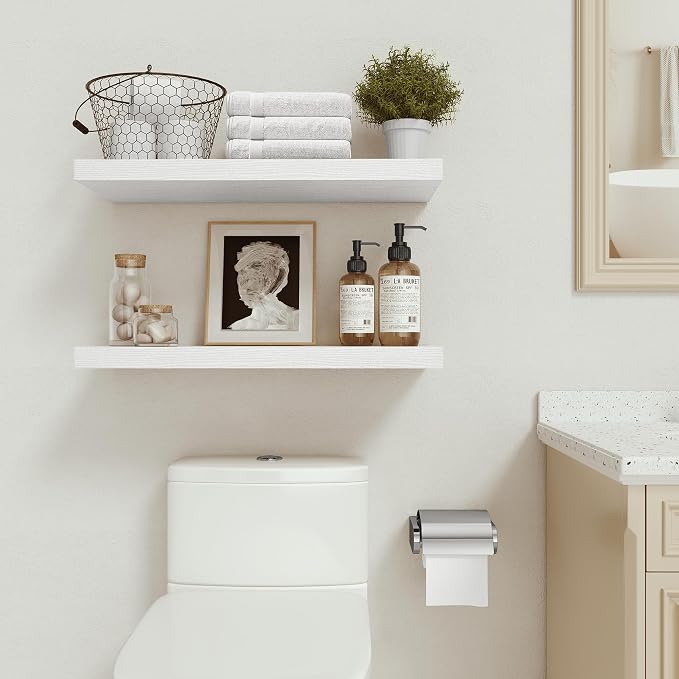Vivelove Floating Shelves for Wall 24 inchs Long, 9.1” deep x 1.6” Wall Shelf - Image 4