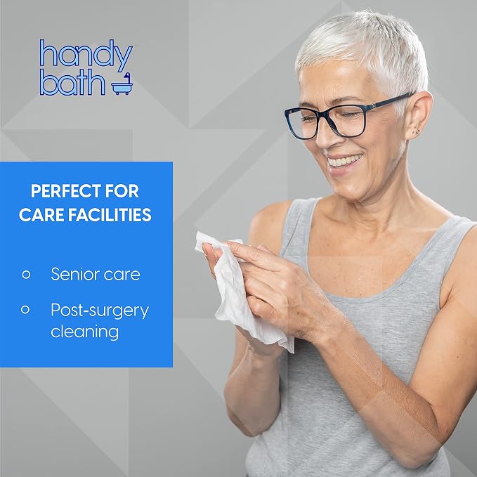 Handybath Adult Washcloths Scented, Extra Large Cleaning Wipes - Image 7
