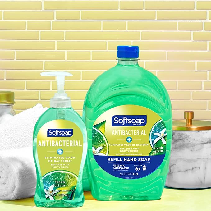 Softsoap Antibacterial Liquid Hand Soap, Fresh Citrus Scent Hand Soap, 11.25 - Image 2