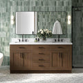 ARIEL Hepburn 73 Inch Double Rectangle Sink Bathroom Vanity by Ariel