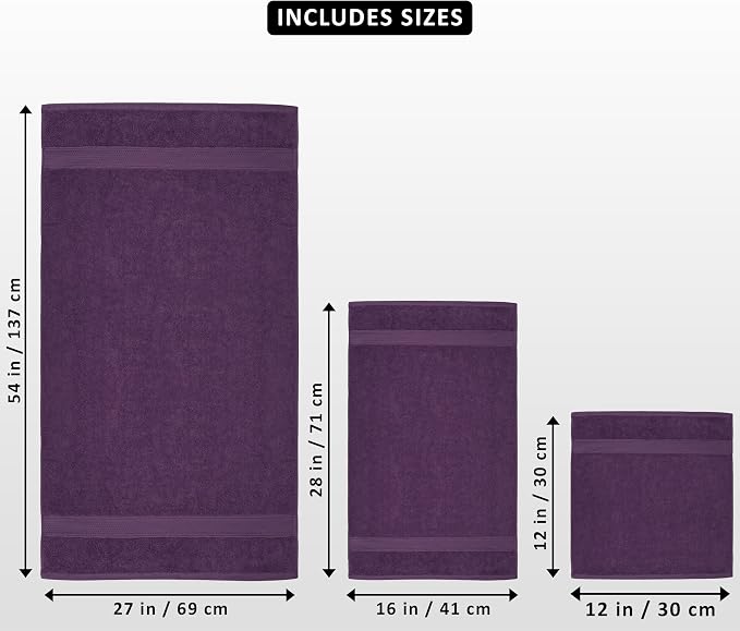 Utopia Towels 8 Piece Luxury Towel Set – Majestic Plush, Super Absorbent & - Image 2