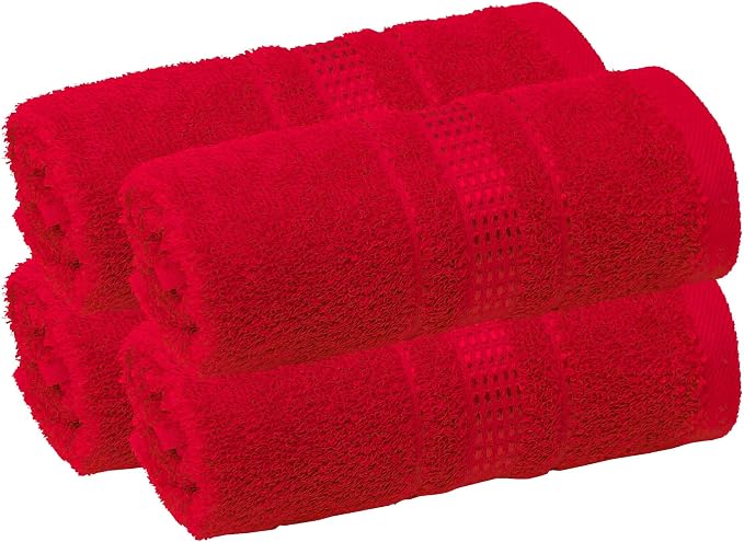 Melissa Linen, Fingertip Towels 4 Pack, 100% Turkish Cotton, Small Hand Towels by MelissaLinen