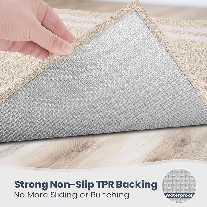 PURRUGS Bathroom Rug Non-Slip Machine Washable 24" x 60", Super Absorbent and - Image 4