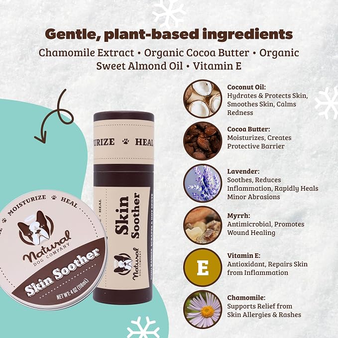 Natural Dog Company Skin Soother Travel Stick 4 Pack – Four 0.15 oz Pocket-Size - Image 3