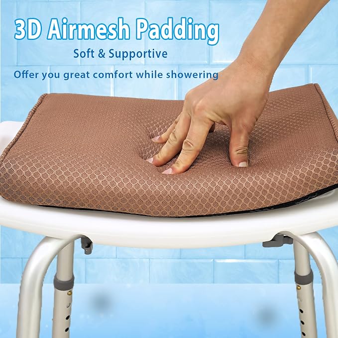 AEROiVi Shower Seat Cushion, Shower Chair Cushion - Image 3