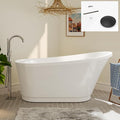FerdY Langkawi 59" Acrylic Freestanding Bathtub, cUPC Certified, Matte Black by FerdY