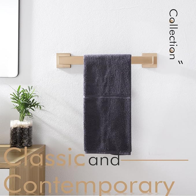 KOKOSIRI 16-Inch Towel Bar for Bathroom Wall Kitchen Towels Holder Wall Mount - Image 11