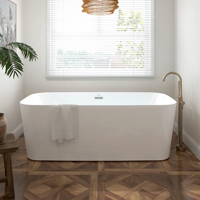 FerdY Maui 67" Freestanding Bathtub Elegant Freestanding Soaking Bathtub by FerdY