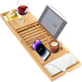SereneLife Luxury Bamboo Bathtub Caddy Tray by SereneLife