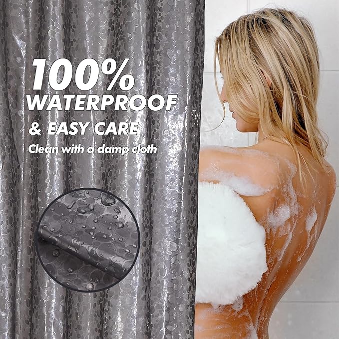 Waterproof Shower Curtain Liner EVA 8G - Image 4