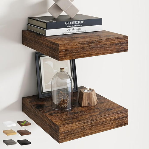 12 Inch Square Floating Shelves by Marsmiles