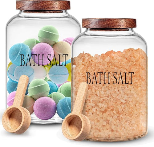 1 Sets 74 oz Large Bath Salt Container by SiliFine
