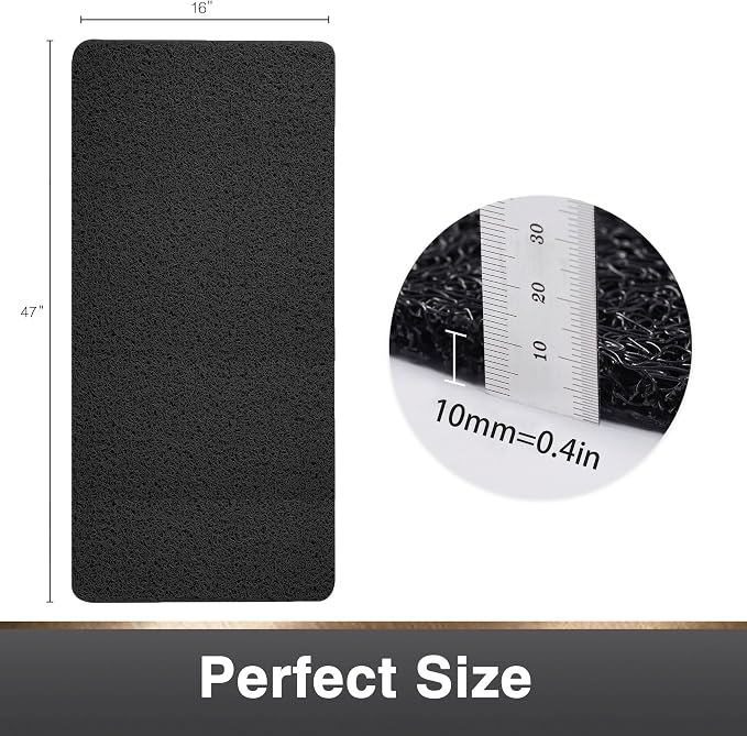Asvin Soft Textured Bath, Tub Mat, 47x16 Inch, Phthalate Free, Non Slip Comfort - Image 5
