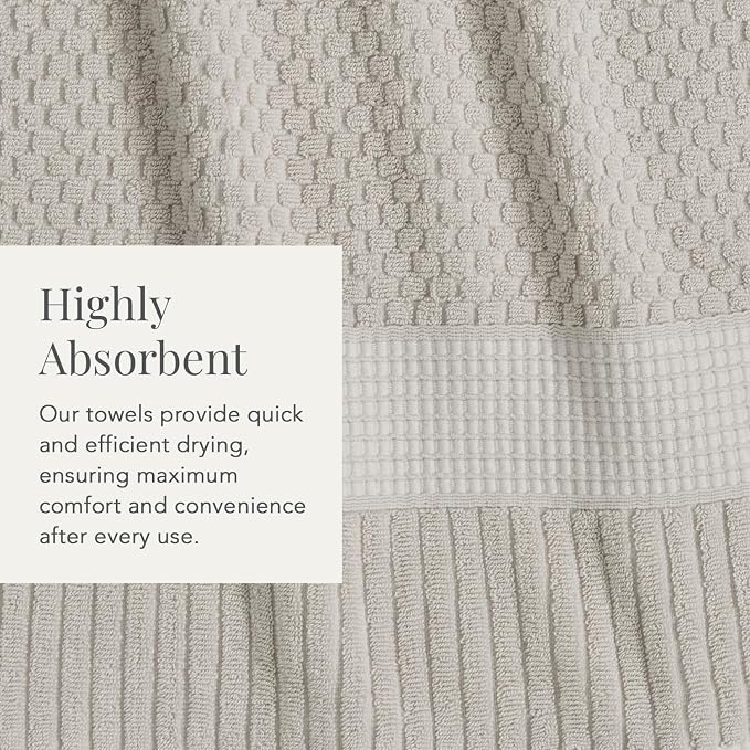 NY Loft 100% Cotton 2 Pack Bath Sheet Towel Set | Absorbent Quick-Dry Oversize - Image 7
