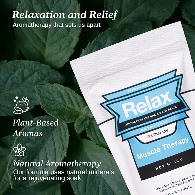 Relax Spa & Bath, Epsom & Dead Sea Salts, Aromatherapy Bath Salts - Image 4