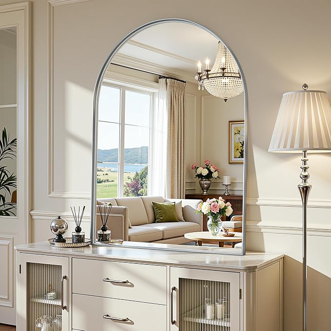 Arched Mirror 24"x36", Bathroom Mirror, Wall Mounted Vanity Mirror by AntokMirror