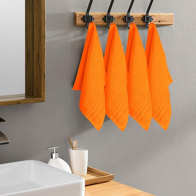 BOUTIQUO Ultra Soft Cotton Washcloths, Contains 12 Piece Face Cloths 12x12 inch - Image 5