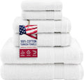 Hotel & Spa Quality Super Absorbent and Soft, 6 Piece Turkish Towel Set by American+Veteran+Towel
