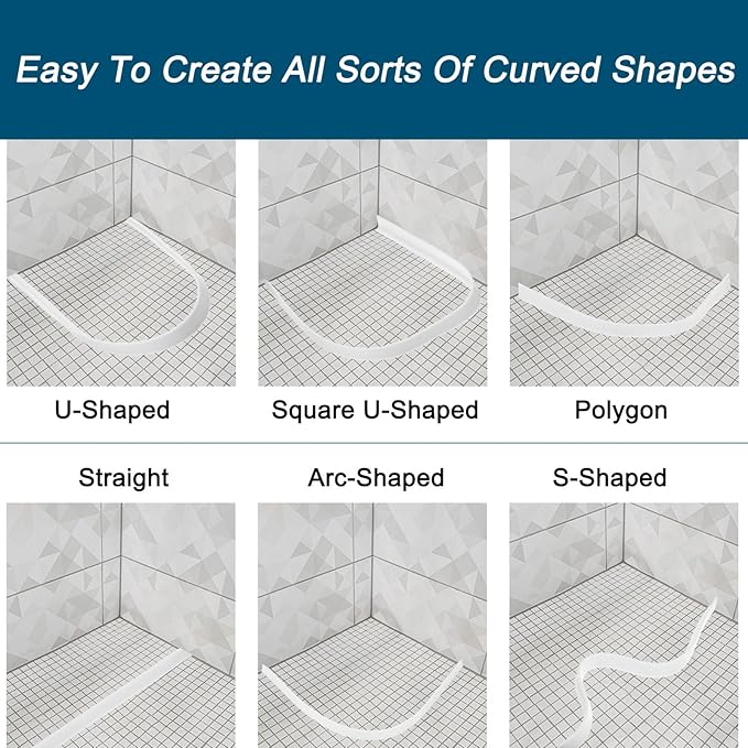 uxcell 39 Inch Collapsible Shower Barrier Stopper Water Splash Guard Blocker - Image 5