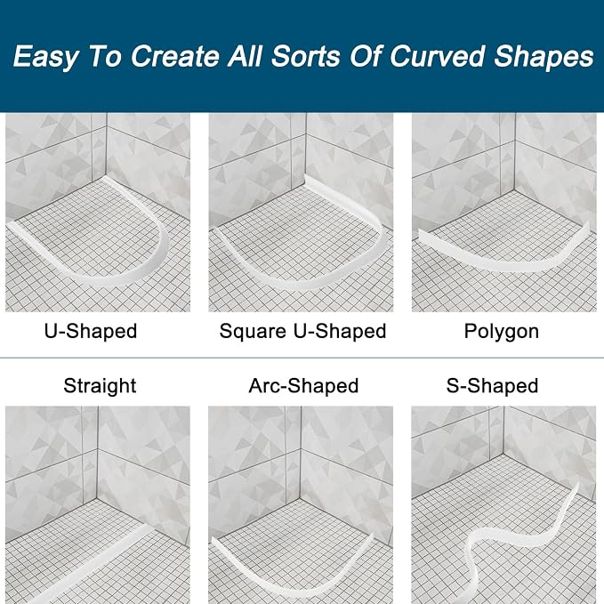 uxcell 98 Inch Collapsible Shower Barrier Stopper Water Splash Guard Blocker - Image 5