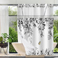 No Hook Shower Curtain and Liner Set, Bath Curtain Sets by TWLSNCD