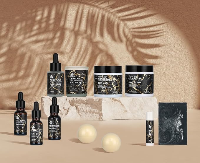 Skin Care Set, Bath Oil, Scented Candle, Hyaluronic Acid Face Serum, Facial - Image 7