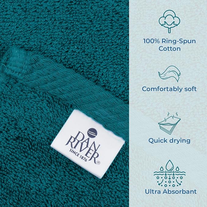 DAN RIVER Pack of 1 Bath Sheet 40x80 Inches, Premium Oversized Towels - Image 3