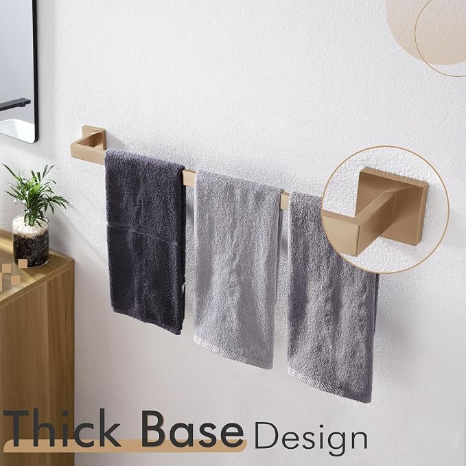 KOKOSIRI 36-Inch Towel Bars for Bathroom Kitchen Towels Holder Wall Mount - Image 8