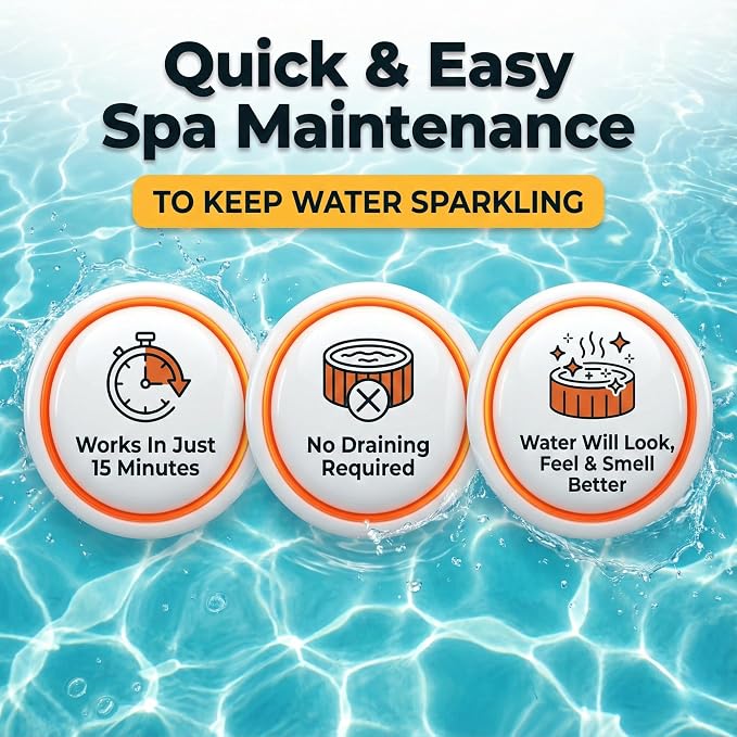 Spa Chemicals for Hot Tub – 5-in-1 Hot Tub Maintenance Kit & Cleaner – - Image 8