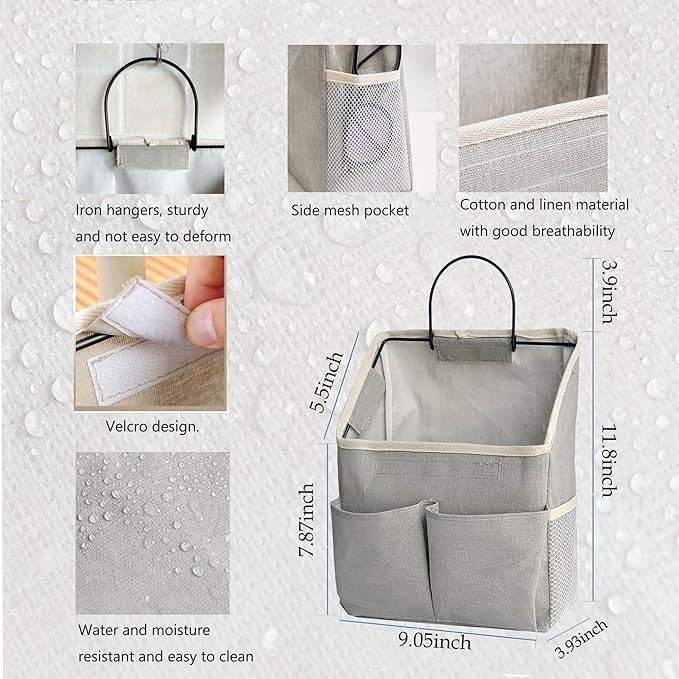 4pcs Wall Hanging Storage Bag, Wall Hanging Organizer bags - Image 2