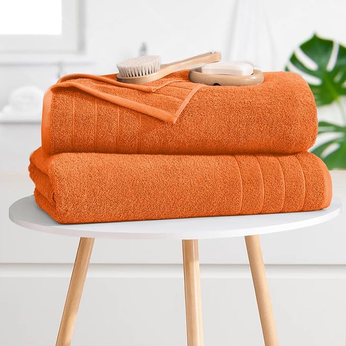 DAN River Extra Large Bath Towels Set of 4, 30 x 60 Inches - Image 7