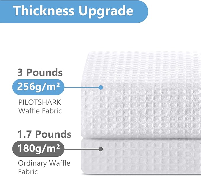 No Hook Waffle Weave Shower Curtain - Image 6