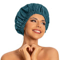 Reusable Shower Cap for Women, Large Waterproof Shower Essentials Bonnet by Edoneery