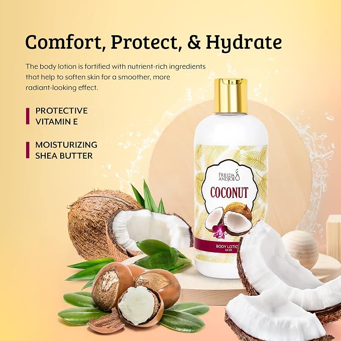 Home Spa Gift 10oz Deep Moisturizing Fragrance Body Lotion & 8 oz. Fine - Image 3
