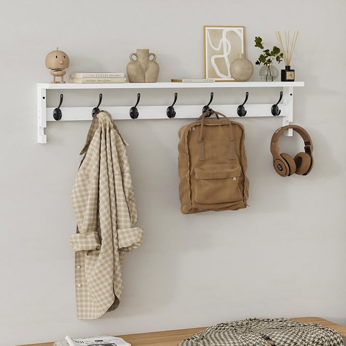 AMBIRD Coat Rack Wall Mount, 35 Inch Large Coat Hooks Wall Mounted - Image 5