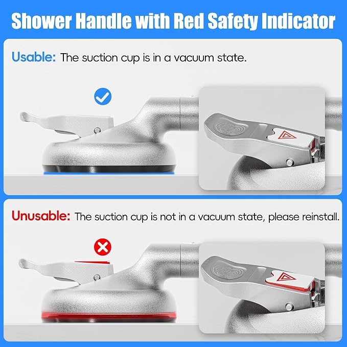SPECILITE 17 Inch Grab Bars for Bathtubs and Showers 2 Pack Seniors Handles for - Image 4