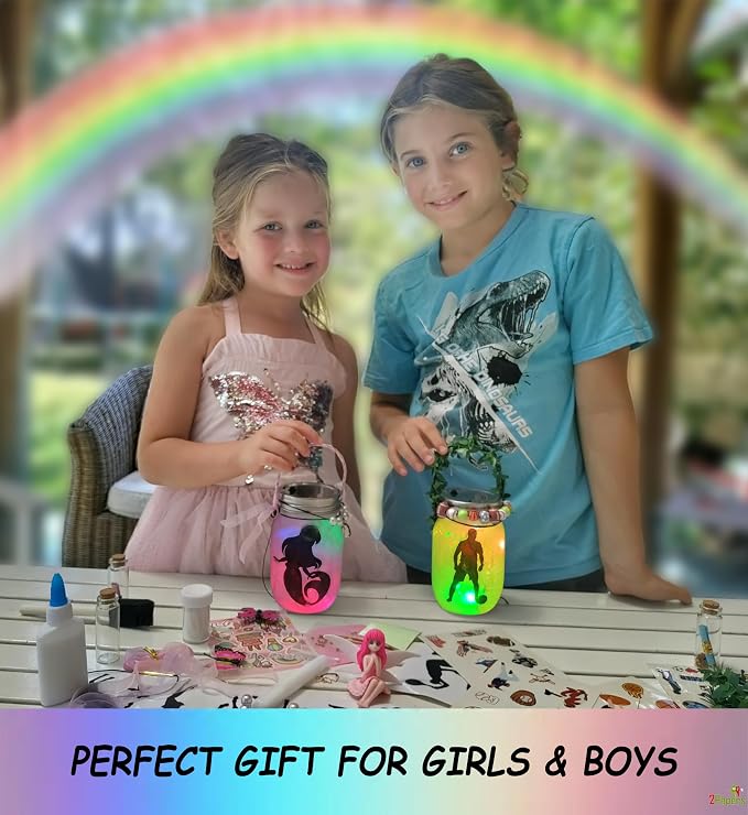Make Your Own Unicorn & Fairy Lantern Jar Night light Arts and Crafts - Image 4