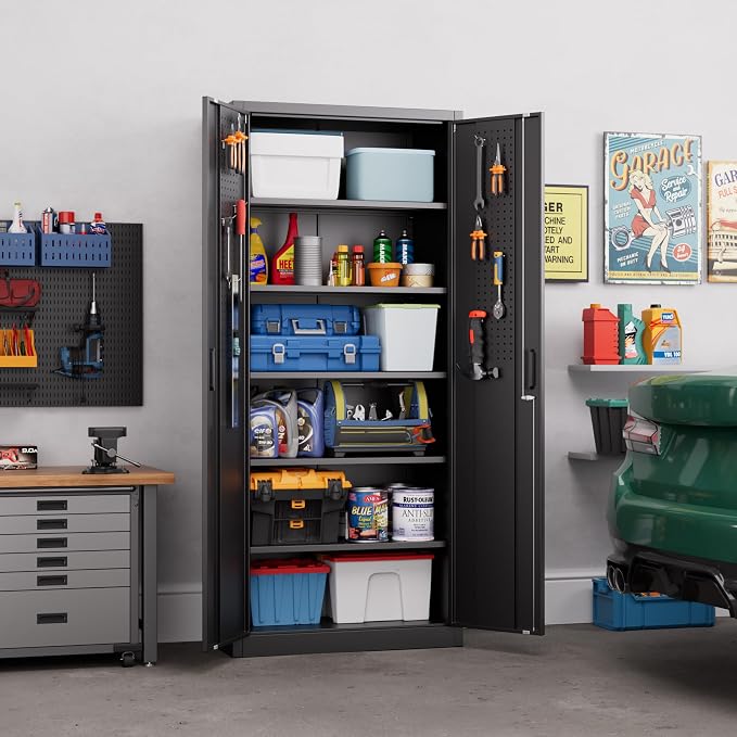 Aobabo 71" H×32" W×16" D Metal Storage Cabinet - Image 8