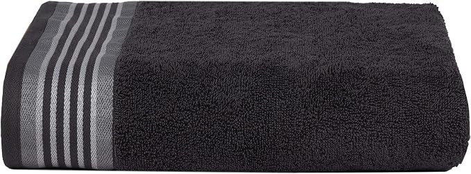 CASA COPENHAGEN He & She 4 Pieces Large Bath Towel Set- Pine Grey + Grey Violet - Image 5