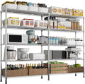 5 Tier Storage Racks Shelving, Heavy Steel Pantry Shelves, Adjustable Wire by Unknown