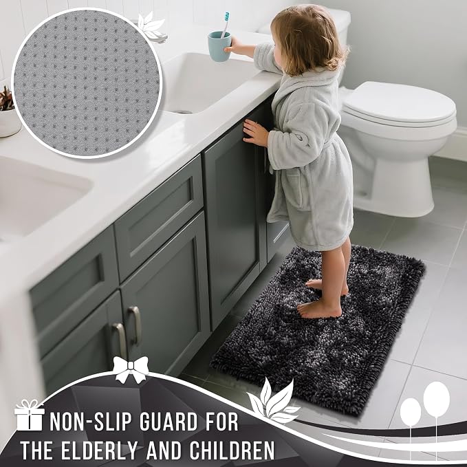Yimobra Long Bathroom Rug Non Slip 44x24 Inch, Extra Thick Soft Absorbent - Image 6