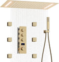 Shower System Brushed Gold Shower Faucet Set by KATAIS