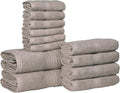 Hillfair 12-Piece Cotton Bath Towel Set by HILLFAIR