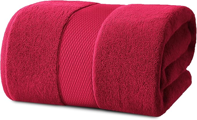 Infinitee Xclusives – Luxury Bath Sheets Towels – 1 Pack 600 GSM – 100% Ring by InfiniteeXclusives